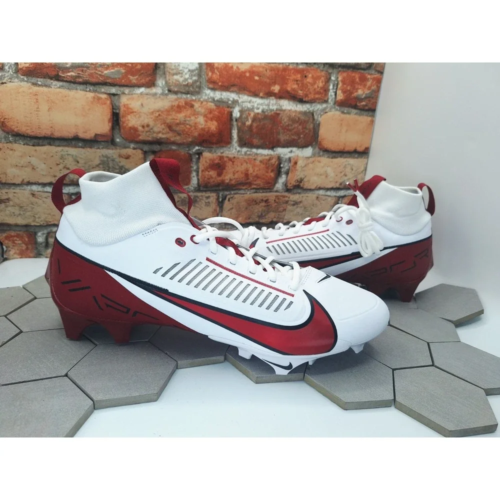 NIKE Vapor Edge Pro 360 2 TB Football Cleats Mens 13 Alabama Crimson Tide Red PE